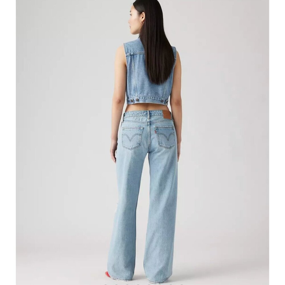 New Levi’s 29x30 Premium Low Loose Women's Jeans Probably OK Light Wash - Picture 3 of 6